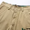 Luulla Men Summer Casual Vintage Classic Pockets Cargo Shorts Outwear Fashion Twill Cotton Camouflage 210713