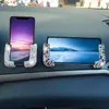 2Pcs Car Universal Dashboard Rhinestone Crystal Mount Cell Stander Adjustable Phone Holder Accessories