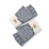 Five Fingers Gloves Lady Alpaca Cashmere Knitted Touch-Screen Autumn And Winter Outdoor Windproof Korean Edition ST234