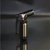 Ny kompakt butane jetändare fackla turbo ljusare fast eld bärbar spray pistol ljusare vindtät metall 1300 c no gas8433980