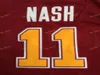 Santa Clara Broncos 13 Steve Nash College Jerseys Hombres Color rojo Team Nash Basketball Jerseys Sport