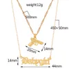 Designer Necklace Luxury Jewelry Fashion Gun Pistol Gold Plated Babygirl Letter Pendant for Women Men Hip Hop Double Layer Nightclub