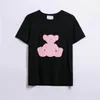 Men's T-shirts t Summer Breathable Tees Fashion Style Bear Pattern Printed Short Sleeves Unisex Street Wears Tshirts Size M-2xl