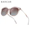 Barcur Polarised Cat Eye Solglasögon Kvinnor Gradient Runda solglasögon för kvinnor Oculos Lunette de Soleil Femme8071267