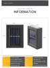 Intelligent LED Solar Light Outdoor Wall Lamps Street Lamp Night Lights For Garden Yard Path Decoration Warm/White/RGB