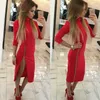 High Neck Autumn Women Casual Dress Side Zipper Up Split Sexy Party Dresses Long Sleeve Straight Vestidos tops 210607