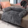 New Soft Plush Cat Mat Sofá Calmagem Cama Ultra Pele Lavável Pad Lavável Cobertor S Almofada Móveis Protetor PET H0929