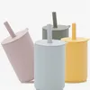 silicone sippy cup with straw