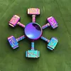 120 typów w magazynie dekompresyjny zabawka spinner Rainbow Hand Spinners Tri-Fidget Metal Gyro Dragon Wings Eye Finger Toys Spinning Top Handspinner Witn Box