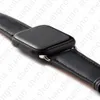 Klockremmar för Apple Watch Bands Series 7 1 2 3 4 5 6 Watchbands 41mm 45mm 38mm 44mm Länk Paris Läder Lyxig designer Mode Armband Kvinnor Män Black Friday Gift