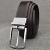 Belts 2021 High Quality Pin Buckle Solid Genuine Leather Belt Men Formal Designer Full Grain Cintos Masculinos