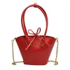 Женская мода вечерние сумки сумки в форме оболочки ведро сплошной цвет мессенджер ташен дамы SAC FEMME женская сумка