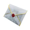 Estampage d'impression d'enveloppe de papier enveloppe cadeau enveloppe d'acide sulfurique transparent enveloppes pour une invatation de fête de mariage zyy1077