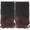 24 inches Clip on Synthetic Hair Extensions Weft 120g in 8 Colors Simulation Human Hairs Bundles FL0146514513