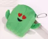 محشوة أفخم الصبار محفظة الحقيبة الكرتون النباتات تصميم عملة المحفظة التعبير تغيير حقيبة أطفال الأطفال الإبداعية هدية الأخضر