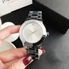 Marka Watch Women Girl Crystal Big Letters Style Metal Steel Band Karartz Car Watches Clock P68