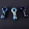 Groendbar mini Small Style Spoon Pipes 30g Glas Dry Herb Handpipe Pyrex Oljebrännare Rökning Tillbehör DHL Gratis Ship