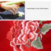 16MU 100% Pure Handmade Embroidery Real Scarves 2021 Shawls and Wraps for Women Flower Natural Silk Scarf