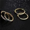 Mafisar 2021 Trendy Copper Zircon Hoop Earrings For Women Girls Big Circle Rainbow Jewelry Best Party Wedding Christmas Gift