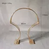 Party Decoration 5pcs Gold Arch Stand Road Lead Wedding Table Centerpiece Flower Rack för evenemang