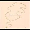 Pendant & Pendants Jewelry1 Pcs Women Necklaces Simple Disc Clavicle Chain Long Tassel Single Layer Gold Necklace Charm Dance Party Female Je