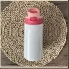 Sublimation 12oz Watter Bottle Definitely Straight Tumbler Sippy CupStainless Steel Kids Bottles Straw Cups MMA114