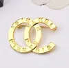 Luxury Designer High Quality 18K Gold Plated Brooches for Mens Womens Fashion Brand Double Letter Sweater Suit Collar Pin Brooche Clothing Jewelry Accessories