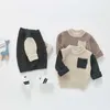 Herr och kvinnors Baby Stickad tröja Nya barns långärmad pullover mode jacka. Baby Sweater Y1024
