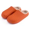 Waterproof Slippers Eva Plush Warm Sandals Women Thick Bottom Winter Indoor Non-Slip Couples Home Men's Home Shoes