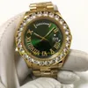 3 stile da uomo giallo oro orologio orologio presidente da 43 mm uomini grandi diamanti gambe romana quadrante asiatico 2813 orologi da uomo automatico wris2351