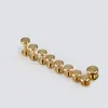 10 pieces flat style fastener wallet bag screw energy saving brass belt Rivet diy handmade nail hardware part