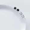 Stud Trustdavis 925 Sterling Silver Fashion Tiny Dazzling CZ 3mm Earring for Women Girls Kids Jewelry Gift DB1050