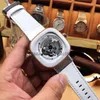 Fashion Mens Classic Watch Seven Automatic Hollow Mechanical Casual Man Friday Watches 정품 가죽 스퀘어 손목 시계 Montres R234I