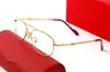 男性と女性のためのレトロな楕円形の完全な透明な金の眼鏡フレーム、デザイナーアイツイスレッグダブルノーズブリッジ眼鏡