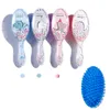 Kızlar Çocuklar Saç Fırçası Tarak Aksesuarları Bebek Bakım Seti Yumuşak Hava Yastığı Masaj Tarak Karikatür Desen Glitter Hairbrush M3466