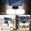 56 / 78LED SOLAR Zasilany PIR Czujnik ruchu Kąt świetlny Regulowany Outdoor Garden Wall - 56ed