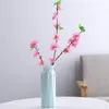 Vases créatifs mode simplicité décoration de la maison couleur résistante aux chutes en plastique Style nordique Vase à fleurs rond