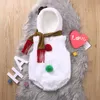 Macacão boneco de neve toddler nascido bebê menino menina christmas infantil jumpsuit quente outono 0-2t roupas para po tiro