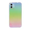 حالات وضع الليزر rainbow ل iPhone 11 12 13 برو ماكس XS XR 7 8 زائد حالة الغطاء الفاخرة