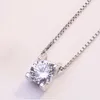 100% 925 Sterling Silver Necklaces Pendants Genuine With Chain For Women Fashion Jewelry D-049220A