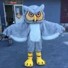 Performance bleu en peluche hibou mascotte Costumes Halloween fantaisie robe de soirée personnage de dessin animé carnaval noël publicité de Pâques fête d'anniversaire Costume tenue