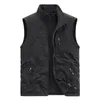 Men's Vests 2021 Winter Warm Vest Spring Autumn Fashion Casual Sleeveless Fleece Jacket Male Brand Waistcoat Plus Velvet