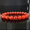 MG1134 nouveau Design Bracelet en pierre naturelle véritable 10 mm Bracelet de perles de pierre de cornaline rouge pour hommes