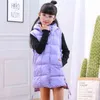 Enfant Gilet Enfants Survêtement Manteau D'hiver Gilet pour Enfants Vêtements De Mode Chaud Coton Adolescent bébé Fille Veste Parent-Enfant 211203