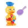 Baby spelen in het water baden speelgoed Jongens en meisjes Badkamer Rabarber Duck Waterwheel Zuignap draaien Fun Toys