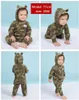 Orangemom Spring Fleece Baby Rompers Coats For Infant Clothes Hooded With Ear Lovely Camo Jumpsuits Boys Clothing Home 211011