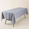 YRYIE Polyester Fabric White Rectangular Tablecloth Navy Blue Plain Table Cover For Weddings Event el Banquet 211103