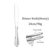 Dinnerware Sets 1Pc Gold Luxury Vintage Cutlery Set Western Dessert Knife Fork Spoon 304 Stainless Steel Tableware Kitchen Flatwar238u