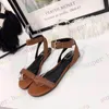 2021 Summer Luxurys Women Open Toe Sandals leather platform Designers Slipper Party Shoes 35-41