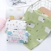 Newborn Swaddling Infant Wrap tkaniny Koc Drukowane Ręcznik kąpielowy Cartoon Wzór zwierzęcy Koce Spring and Summer Dwuwarstwowa Layer Layer Layer Spacerowicer Okładki WMQ758